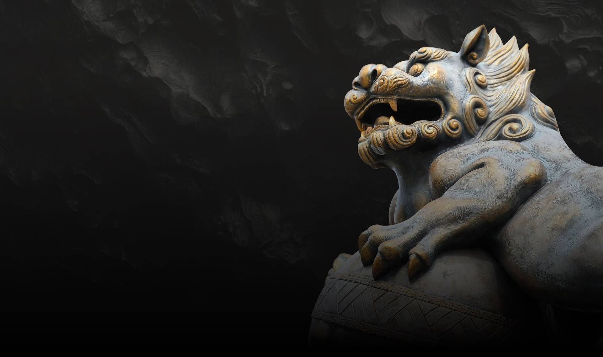 Traditional guardian detail used in the Kaizen restaurant design
